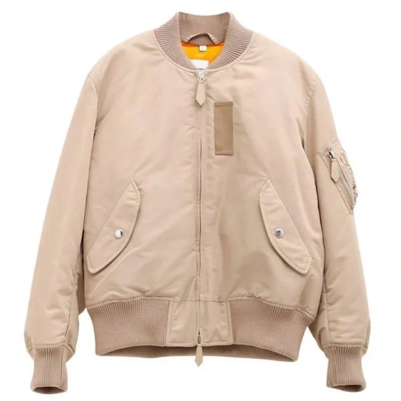 Burberry Logo Print Bomber Jacket - Picture 3 of 17